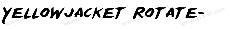 Yellowjacket Rotate字体转换